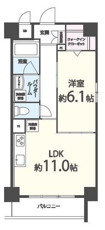 アベニール四天王寺の物件間取画像